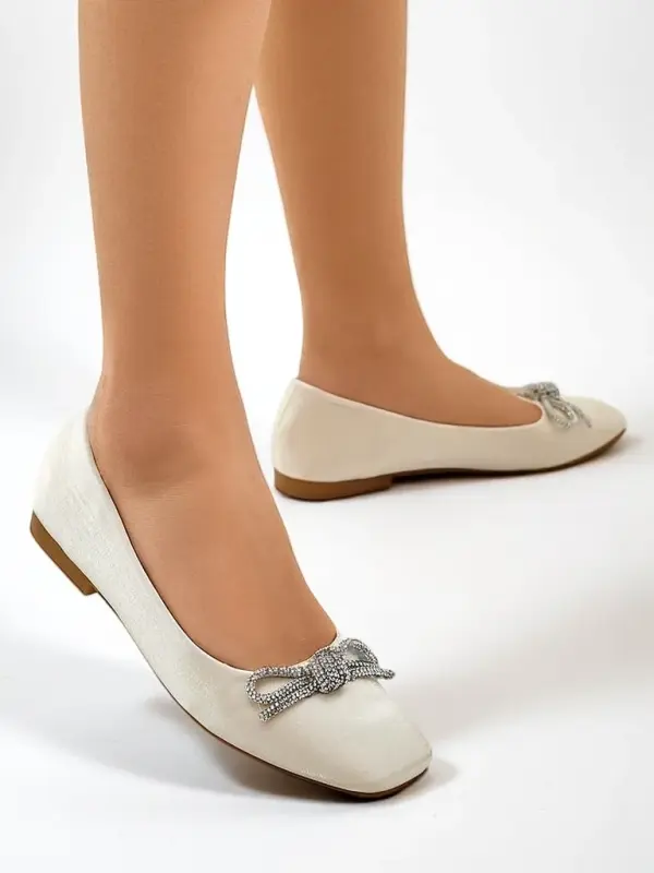 Resti Resti Women's ballet flats with a bow and shine Ofenal