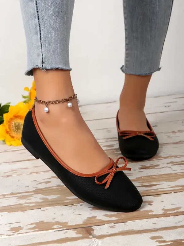 Resti Resti Women's ballet flats with glitter and a bow Aramie