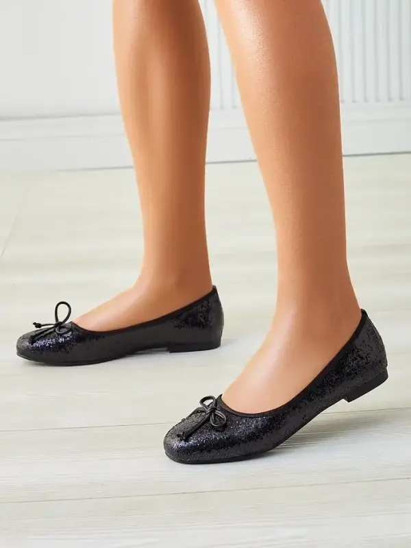 Resti Resti Women's ballet flats with glitter and bow Aramie