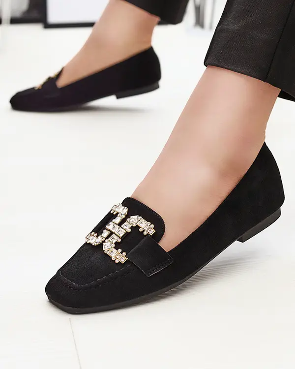 Resti Resti Women's black moccasins Jaorica- Footwear