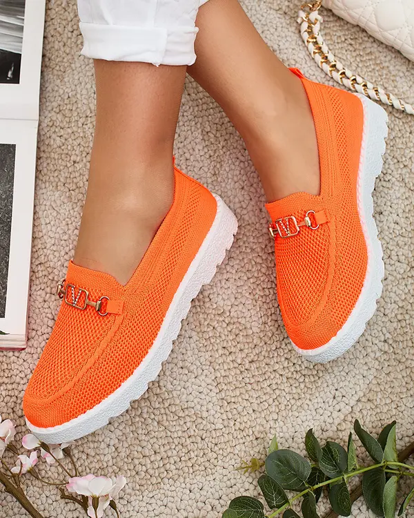 Resti Resti Women's fabric moccasins with gold embellishment Erticae