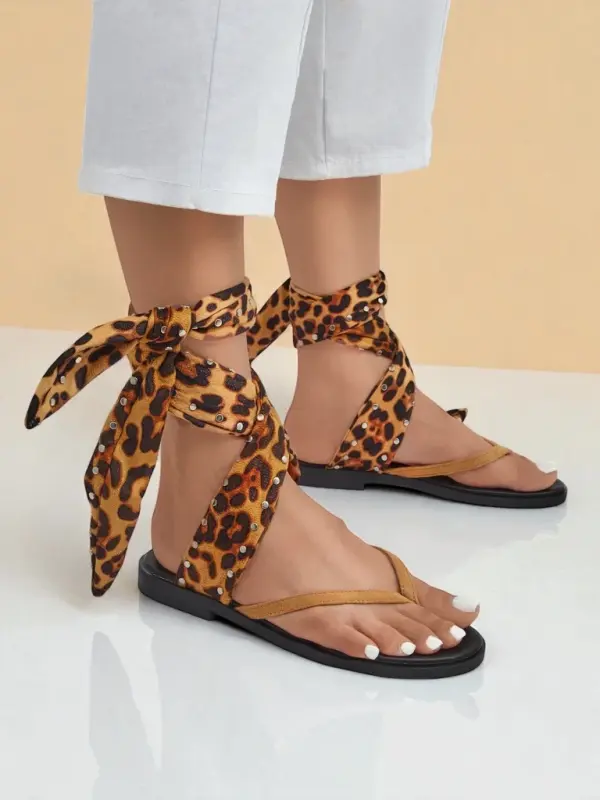 Resti Resti Women's flip-flops with a decorative strap Safari Sweet