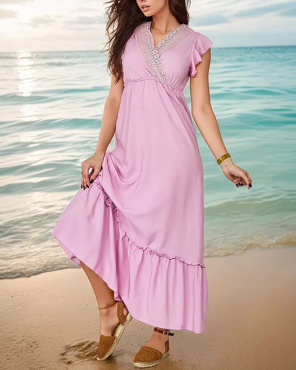 Resti Resti Women's long dress with lace