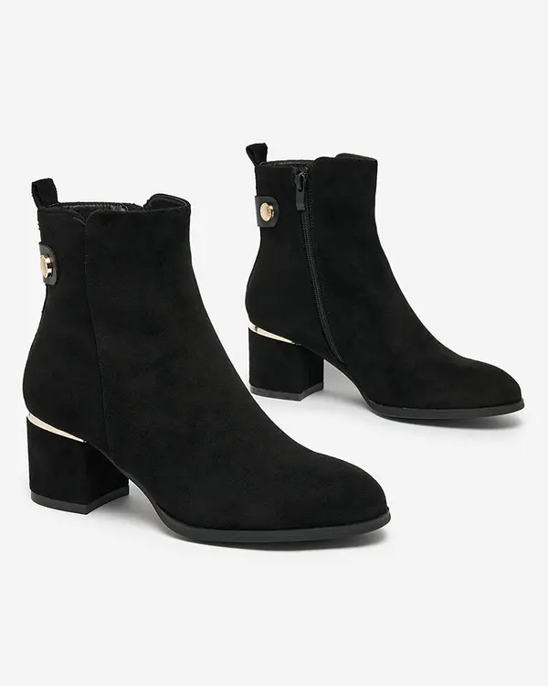 Resti Resti Women's low stiletto boots in black Dogdas