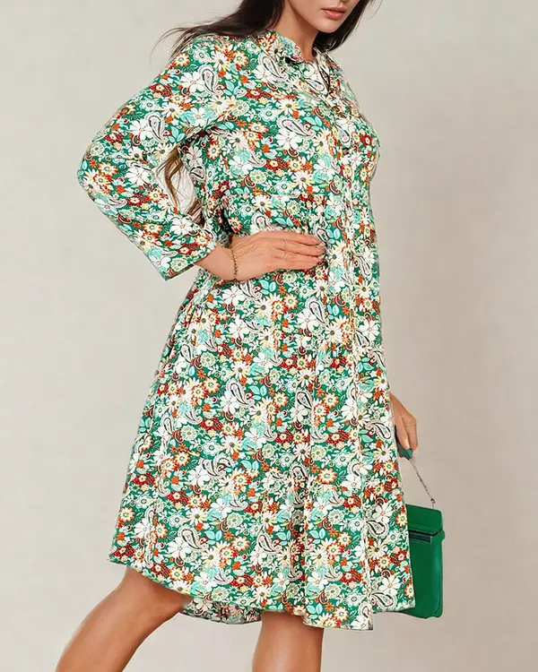 Resti Resti Women's midi patterned dress