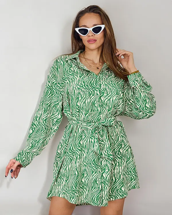 Resti Resti women's mini dress in a'la zebra pattern