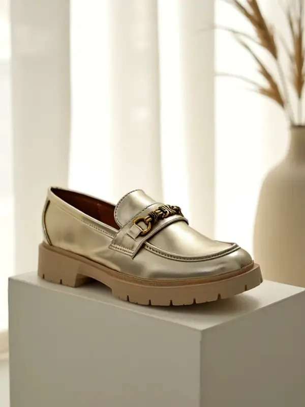 Resti Resti Women's moccasins gold-plated Goldlove