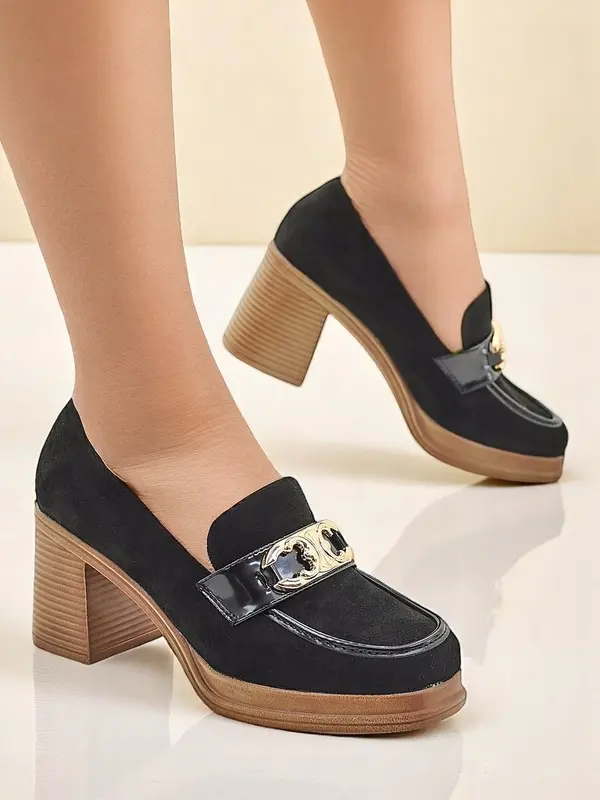 Resti Resti Women's moccasins on a block heel Qeroy