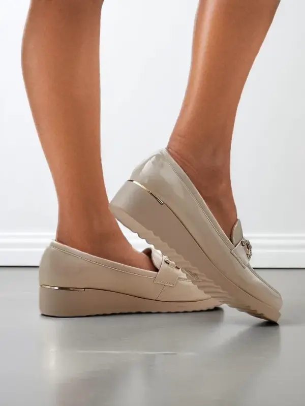 Resti Resti Women's moccasins on a low wedge Leffo