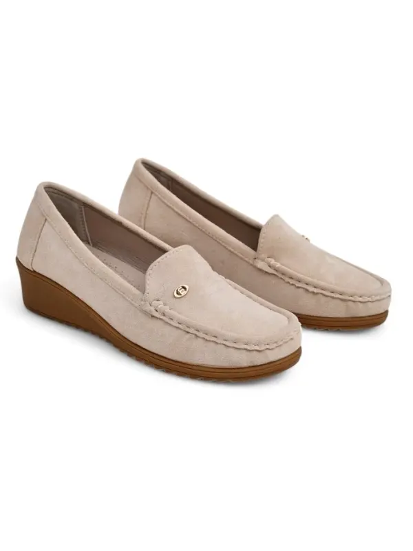 Resti Resti Women's moccasins on a low wedge Lepolt