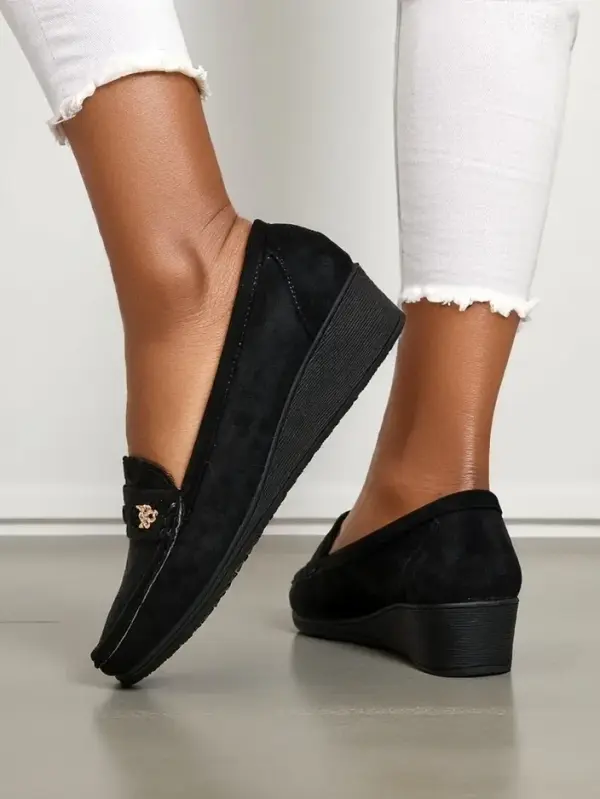 Resti Resti Women's moccasins on a low wedge Polefle