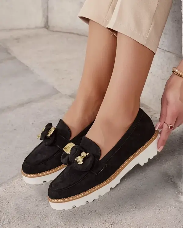 Resti Resti Women's moccasins with bow Ezizer