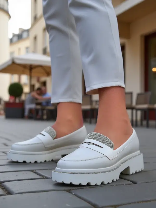 Resti Resti Women's moccasins with rhinestones Vinness