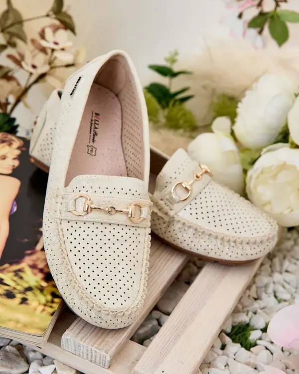 Resti Resti Women's openwork moccasins Mill