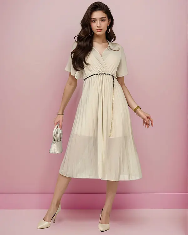 Resti Resti Women's pleated midi dress