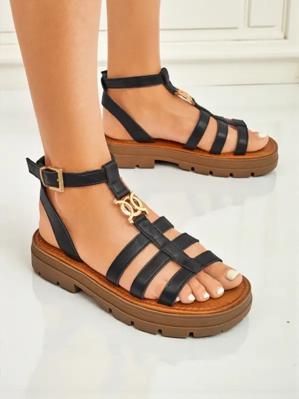 Resti Resti Women's Roman Sandals Golden Livia