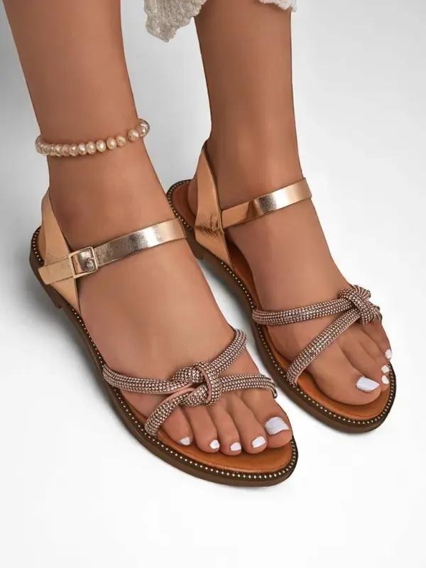 Resti Resti Women's Sandals with Decorative Rhinestones Bella Shine