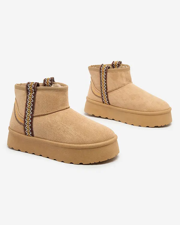 Resti Resti Women's short boots a'la snow boots with ornament Erititta