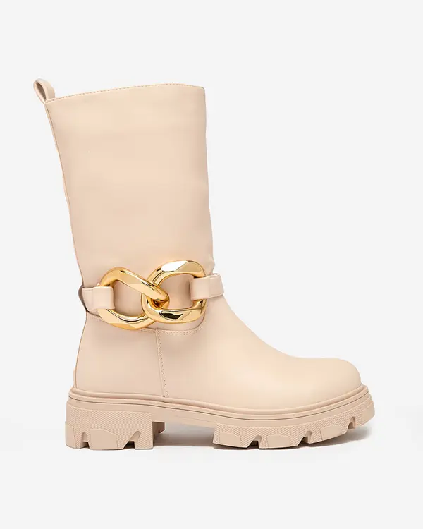 Resti Resti Women's slip-on ankle boots with camel Mekira insulation - Footwear