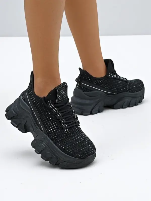 Resti Resti Women's Sport Sneakers with Rhinestones Blysco