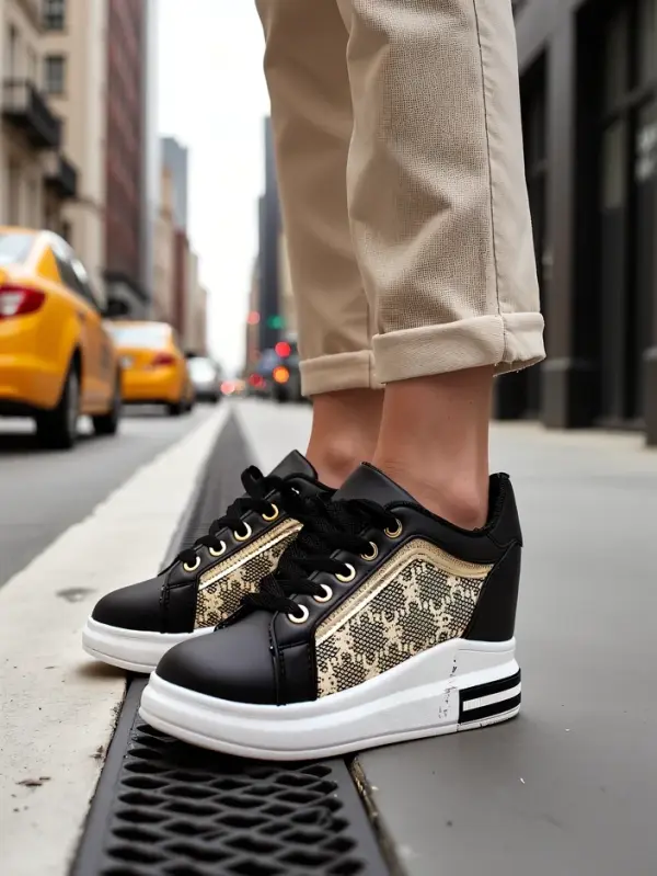 Resti Resti Women's sports shoes with hidden wedge Jesioo