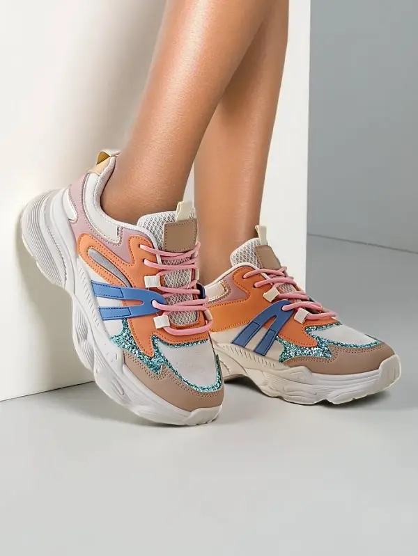 Resti Resti Women's sports sneakers on a thicker sole Aimo