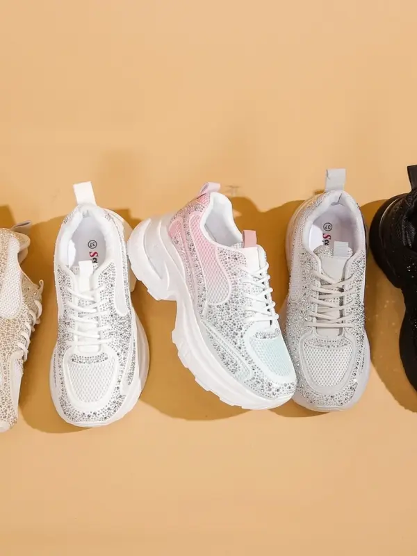 Resti Resti Women's sporty sneakers with rhinestones Bloss