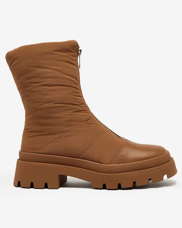 Resti Resti Women's Tainve Beige Flat Heel Boots