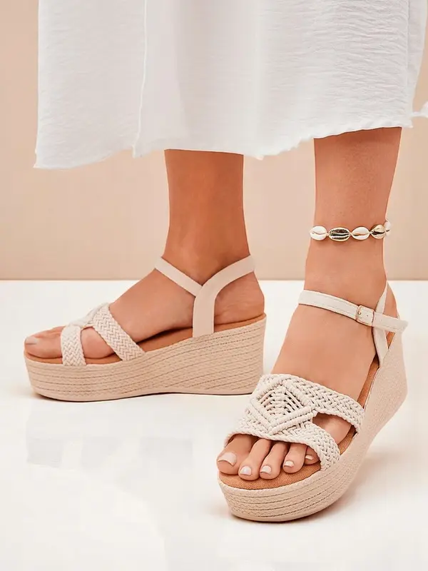 Resti Resti Women's wedge sandals braided Sunny Day