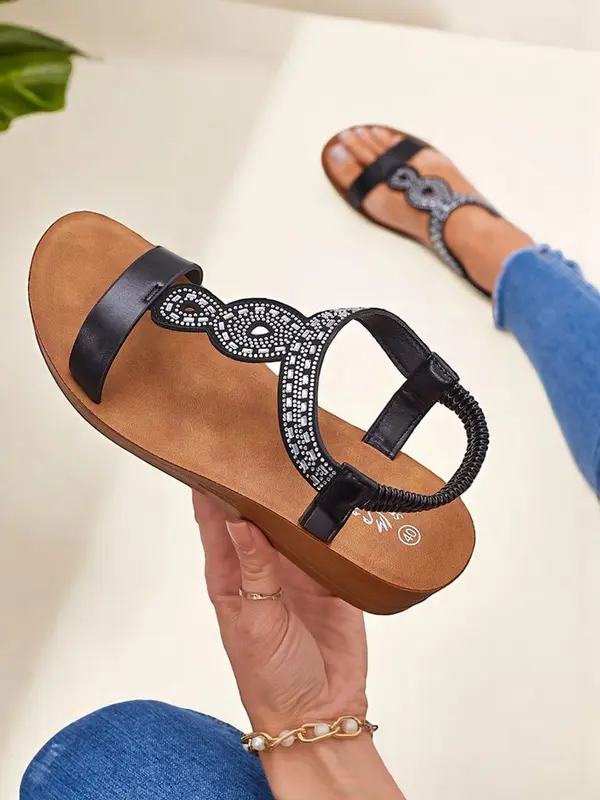 Resti Resti women’s wedge sandals with zirconia Agaya