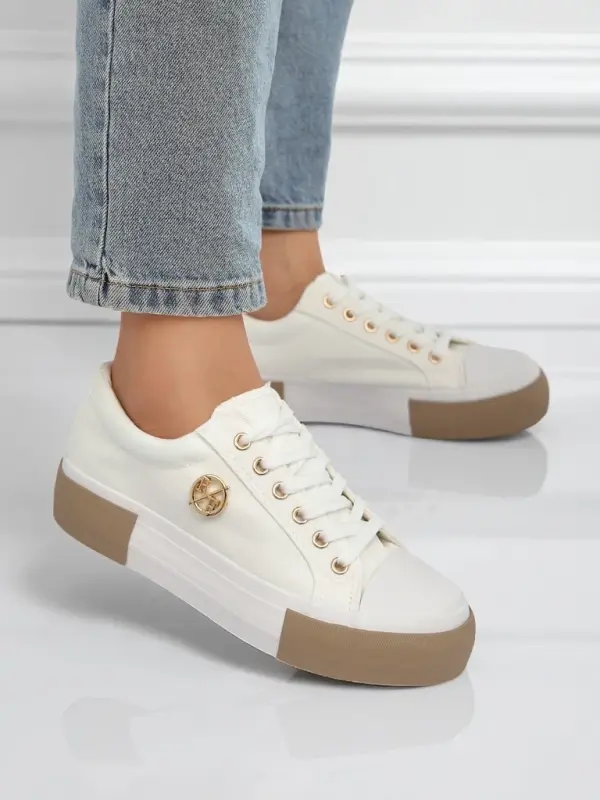 Resti Resti Women's white Aurelio Canvas sneakers