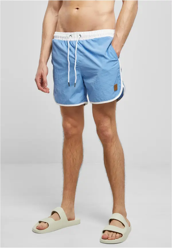 Urban Classics Retro swimsuit white/horizontal blue