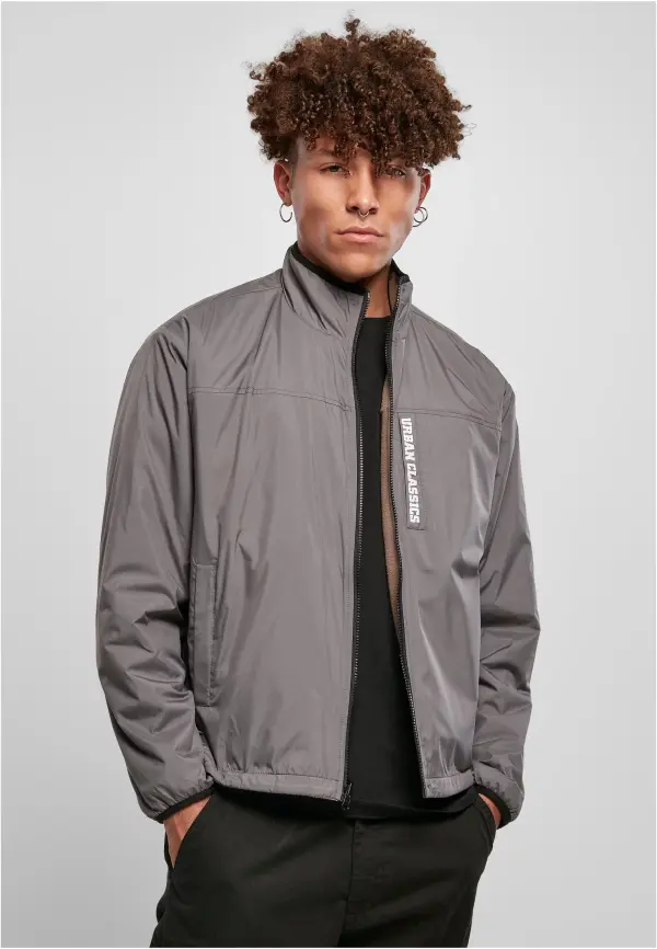 Urban Classics Reversible jacket Polar Fleece darkkhaki/asphalt