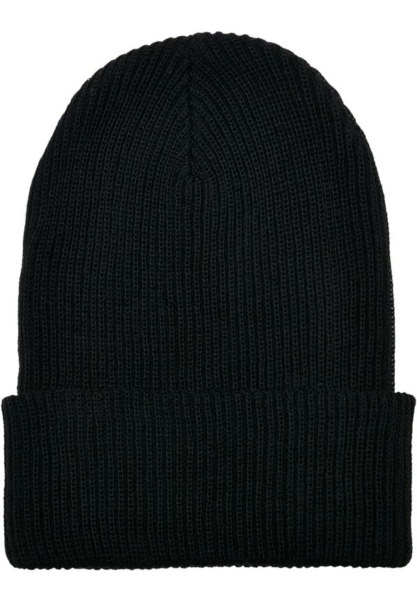 Flexfit Ribbed knit cap made of recycled yarn black