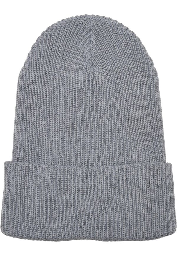 Flexfit Ribbed knit cap made of recycled yarn grey