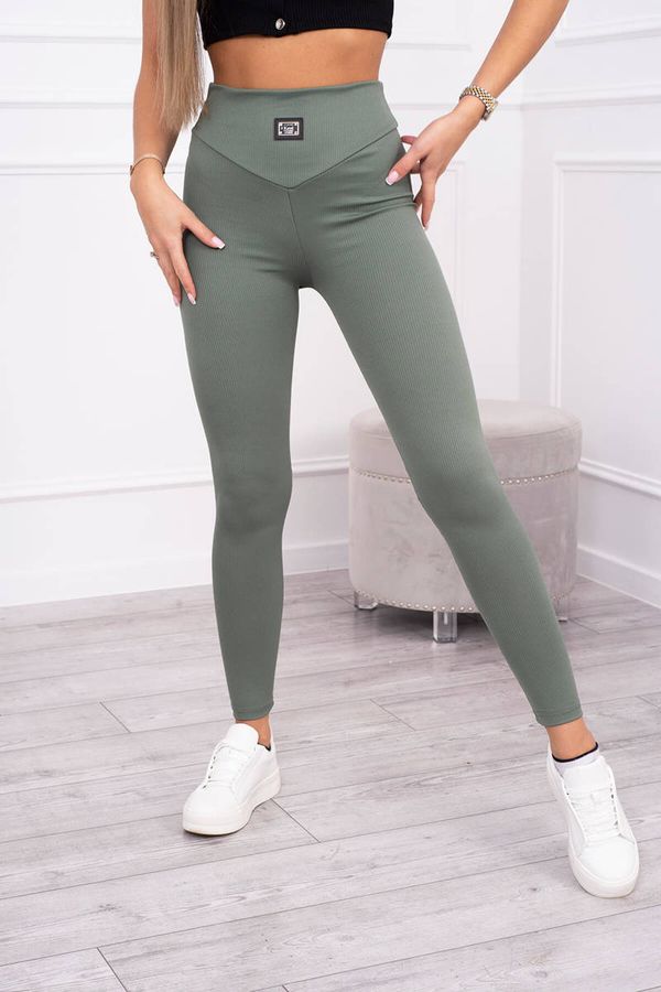 Kesi Ribbed leggings dark mint