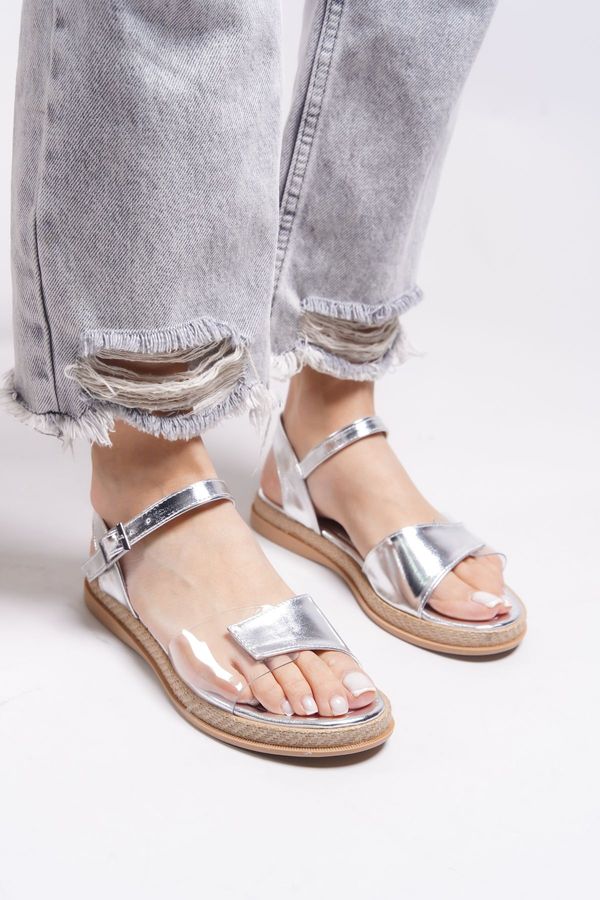 Riccon Riccon Olelthas Women's Sandals 0012105 Silver Metallic