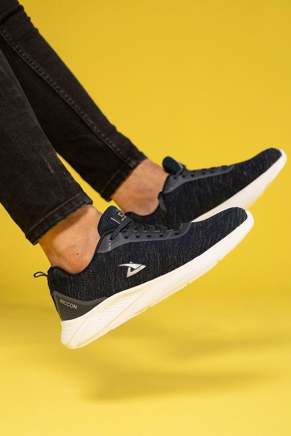 Riccon Riccon Unisex Navy Blue Sneakers 0012355