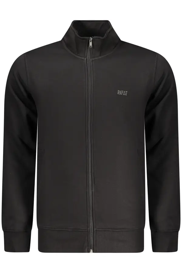 Rifle RIFLE MEN'S BLACK ZIP-UP SWEATSHIRT