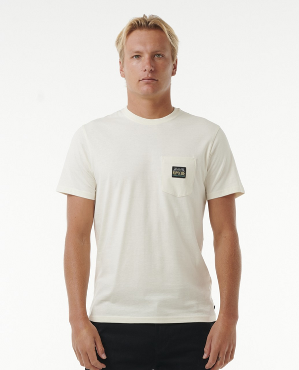 Rip Curl Rip Curl HORIZON BADGE SS TEE Bone T-shirt