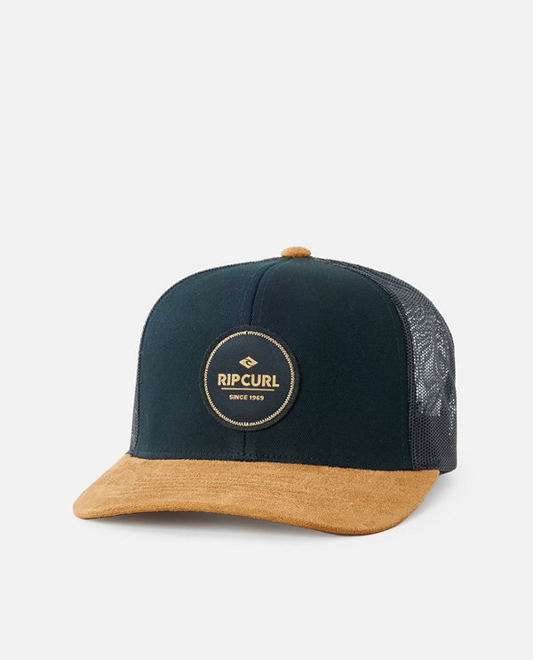 Rip Curl Rip Curl ROUTINE CURVE TRUCKER Black/Tan Cap