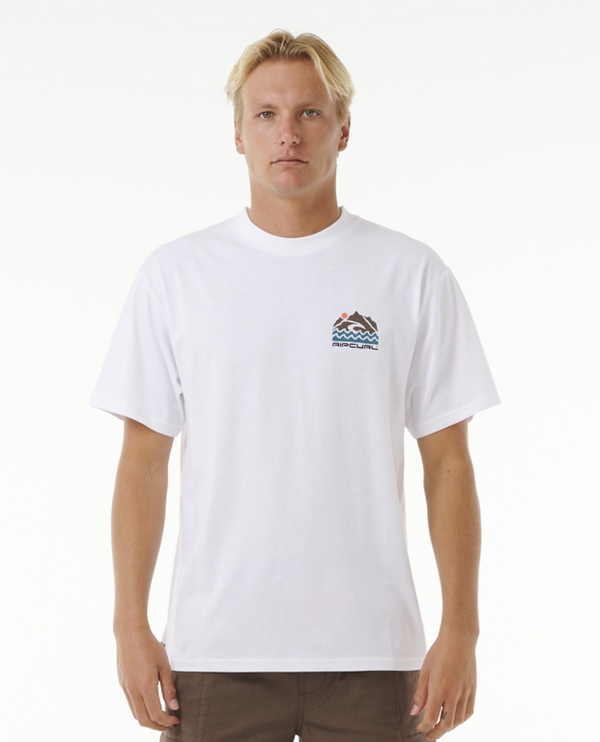 Rip Curl Rip Curl VAPORCOOL SEARCH TREK TEE White T-shirt