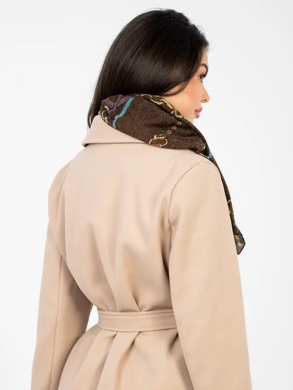 Factory Price Rjav ženski šal s potiskom