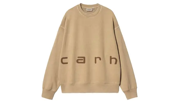 Carhartt Wip Rjava jopa s kapuco Carhartt WIP