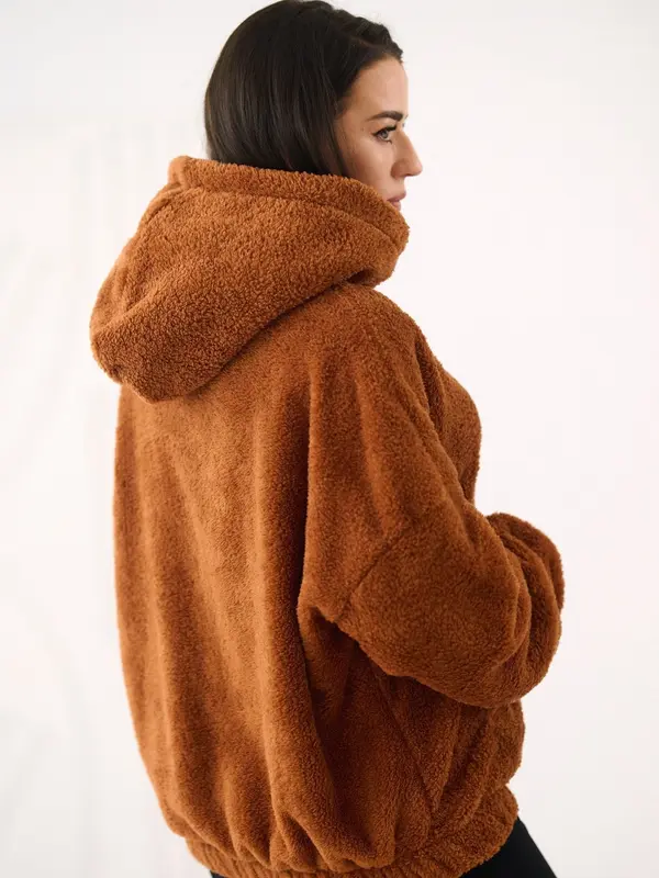 Factory Price Rjava jopa s kapuco