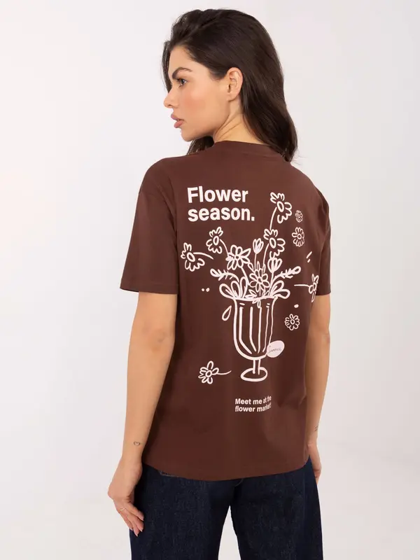 Sublevel Rjava majica s potiskom