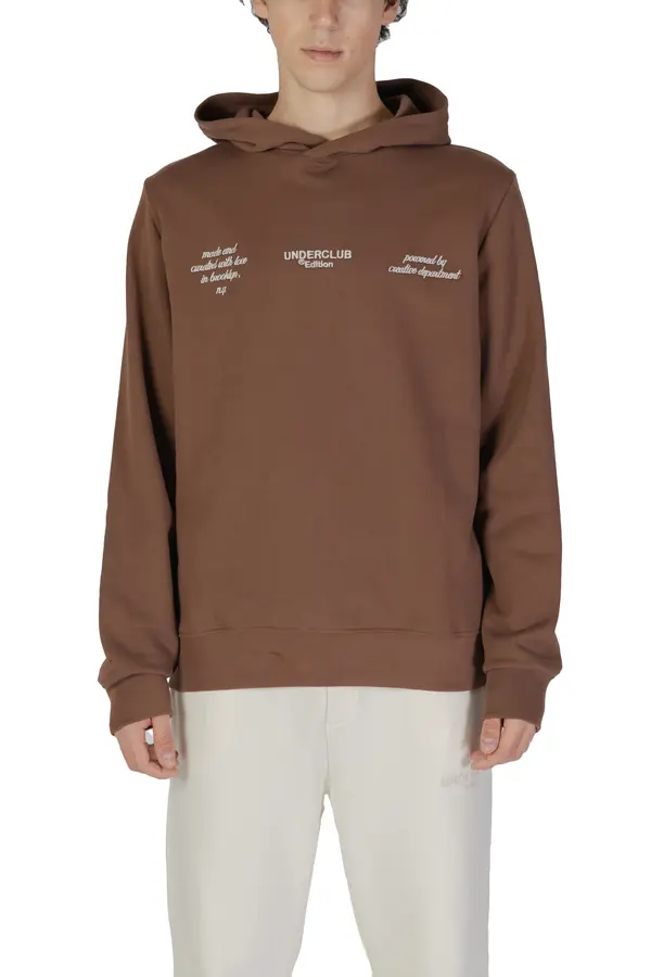 Underclub Rjava moška jopa s kapuco