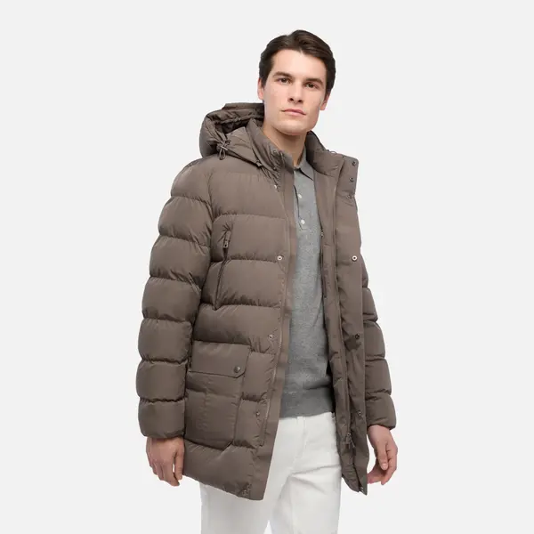 GEOX Rjava moška parka Geox Pieve