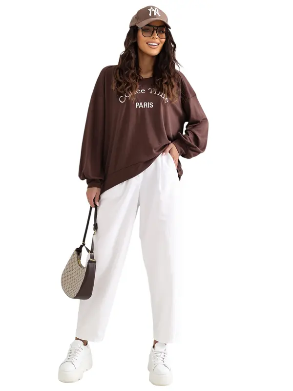 RUE PARIS Rjava oversized jopa RUE PARIS