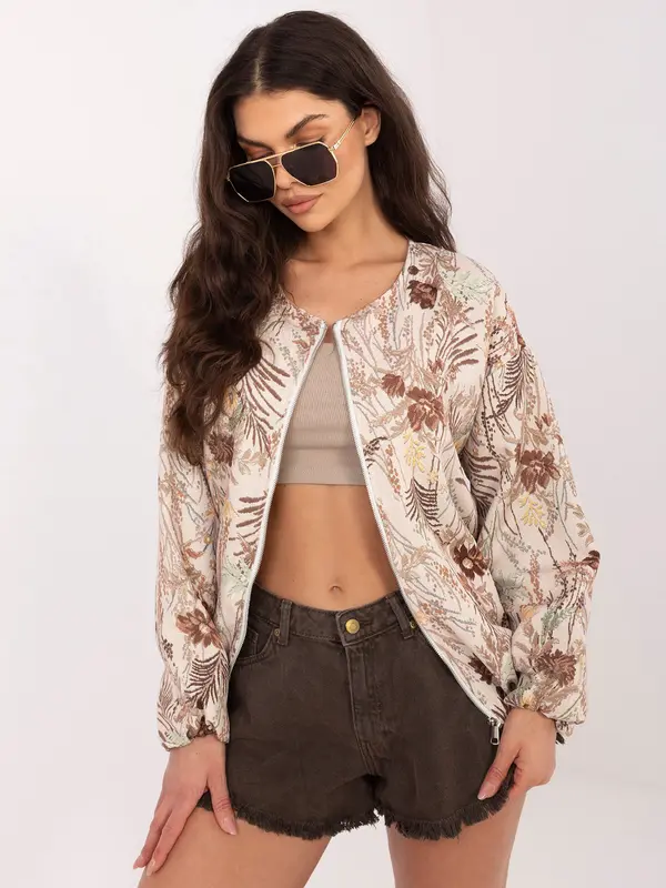 Italy Moda Rjava ženska balonska jakna